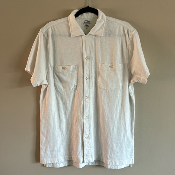 J. CREW KNIT BUTTON-DOWN SHIRT - Picture 1 of 9